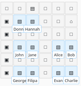 Final seating arrangement